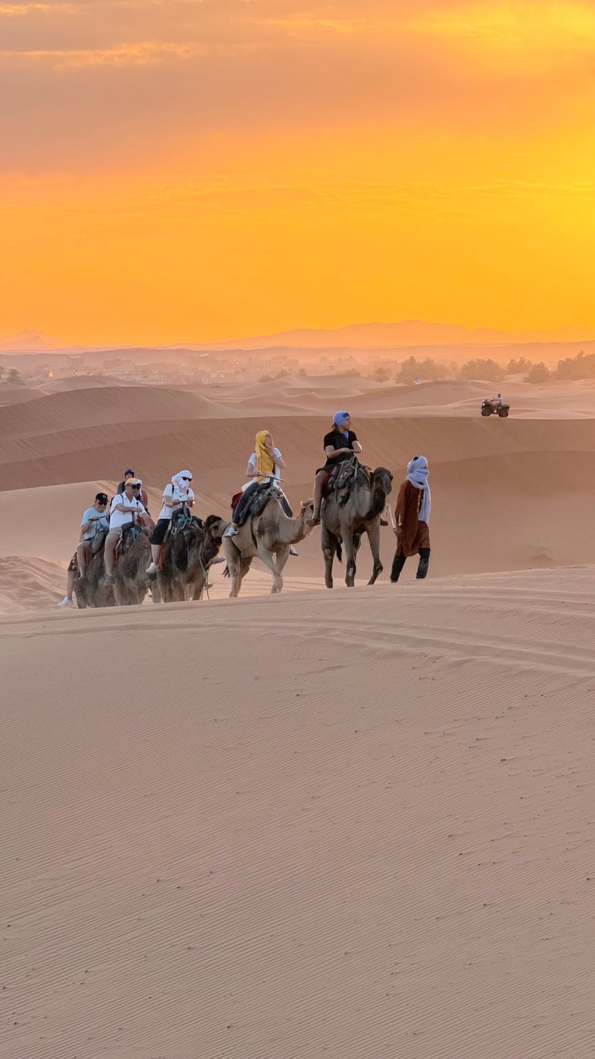 Sahara Desert dunes in Morocco